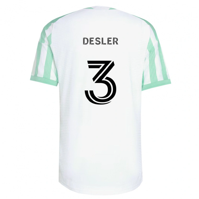 Danxen Herren Mikkel Desler #3 Hellgrün Schwarz Weiß Auswärtstrikot Trikot 2026/27 T-Shirt