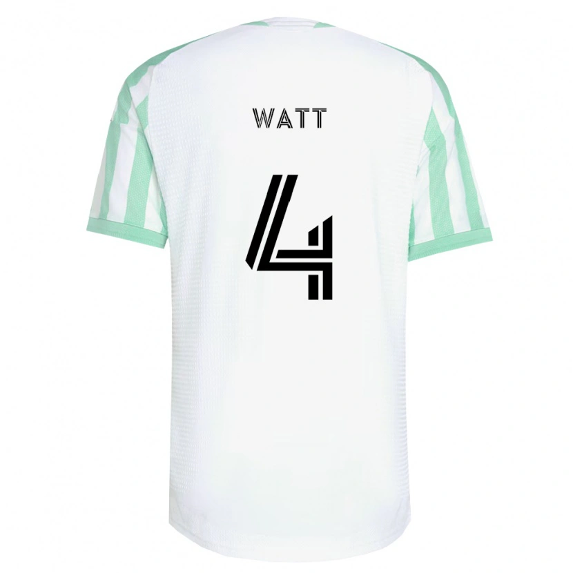 Danxen Herren Evan Watt #4 Hellgrün Schwarz Weiß Auswärtstrikot Trikot 2026/27 T-Shirt