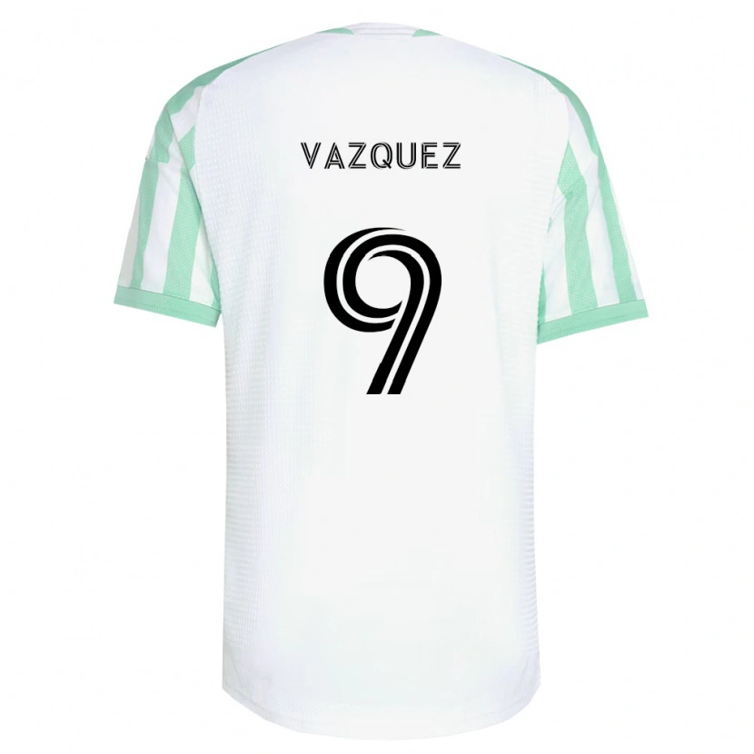 Danxen Herren Brandon Vazquez #9 Hellgrün Schwarz Weiß Auswärtstrikot Trikot 2026/27 T-Shirt
