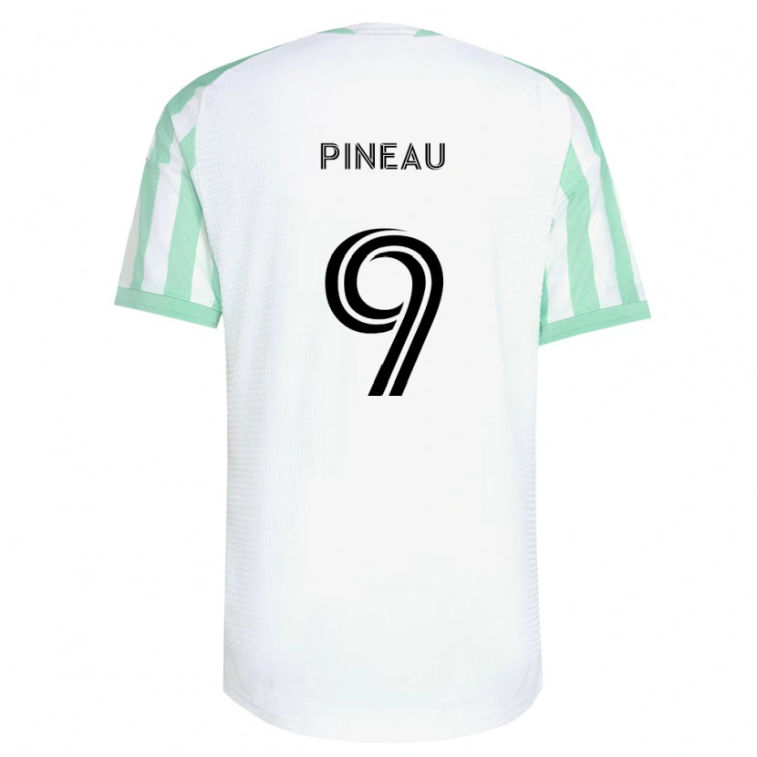 Danxen Herren Sebastien Pineau #9 Hellgrün Schwarz Weiß Auswärtstrikot Trikot 2026/27 T-Shirt
