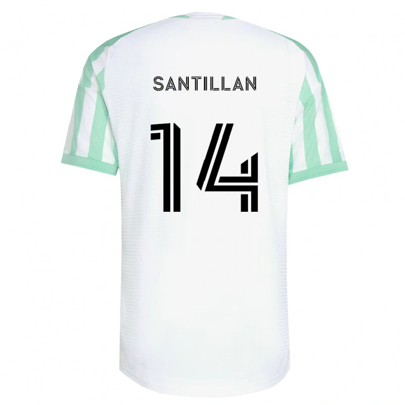Danxen Herren Jonathan Santillan #14 Hellgrün Schwarz Weiß Auswärtstrikot Trikot 2026/27 T-Shirt
