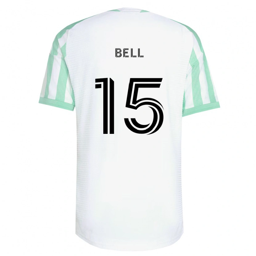 Danxen Herren Jon Bell #15 Hellgrün Schwarz Weiß Auswärtstrikot Trikot 2026/27 T-Shirt