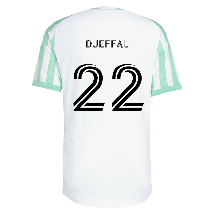 Danxen Herren Sofiane Djeffal #22 Hellgrün Schwarz Weiß Auswärtstrikot Trikot 2026/27 T-Shirt