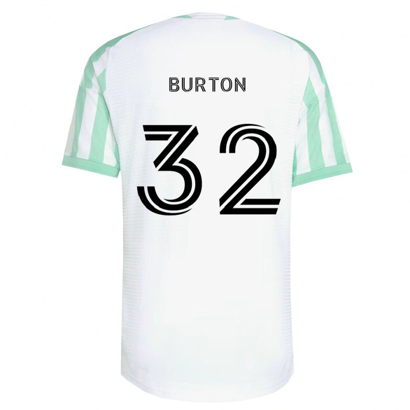 Danxen Herren Micah Burton #32 Hellgrün Schwarz Weiß Auswärtstrikot Trikot 2026/27 T-Shirt