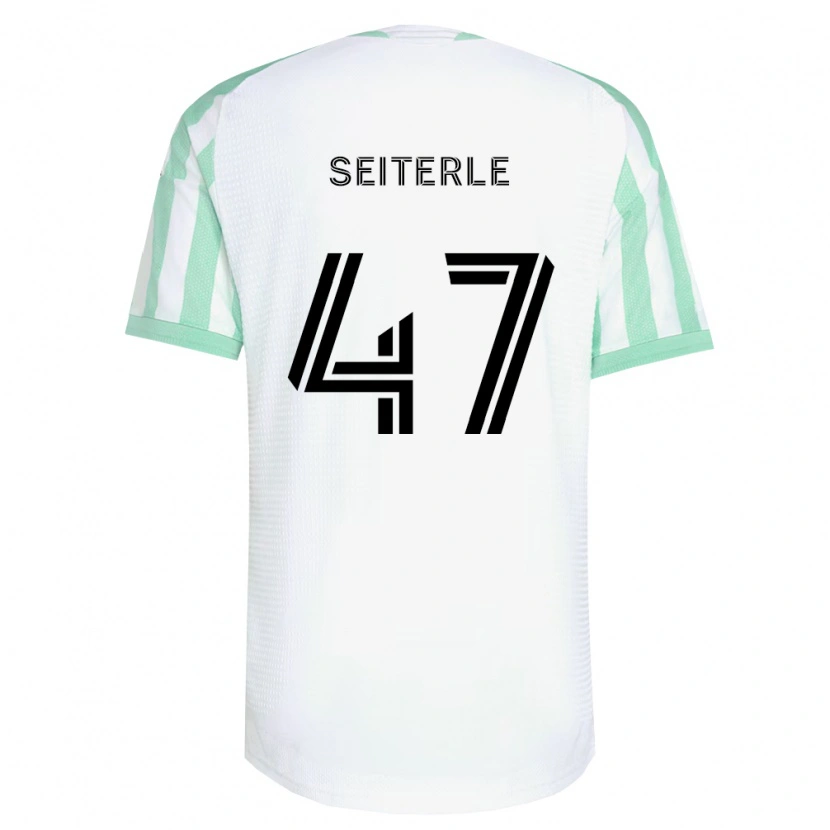 Danxen Herren Sebastian Seiterle #47 Hellgrün Schwarz Weiß Auswärtstrikot Trikot 2026/27 T-Shirt