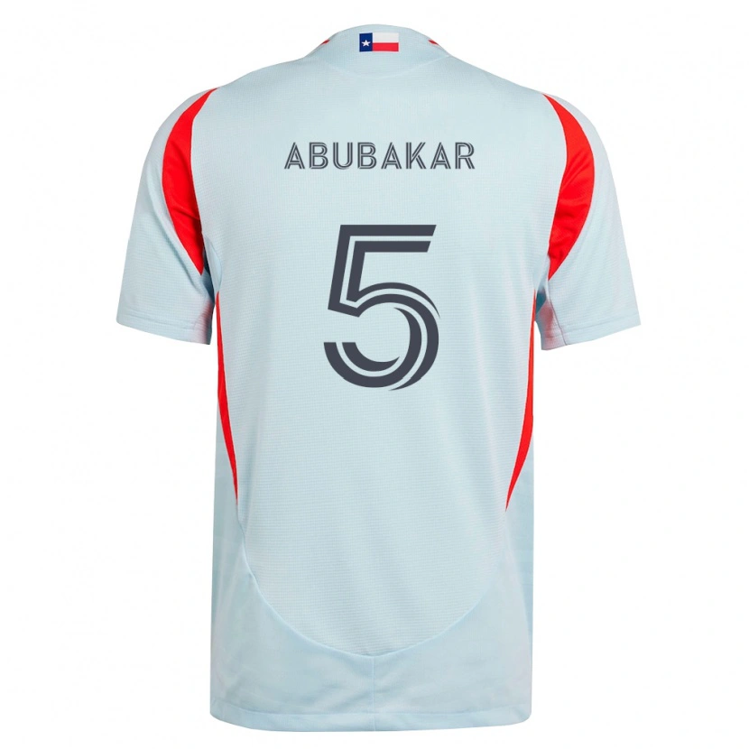 Danxen Herren Lalas Abubakar #5 Dunkelgrau Weiß Rot Auswärtstrikot Trikot 2026/27 T-Shirt