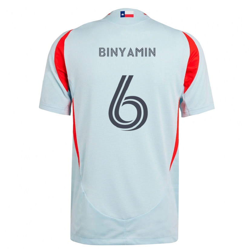 Danxen Herren Ran Binyamin #6 Dunkelgrau Weiß Rot Auswärtstrikot Trikot 2026/27 T-Shirt