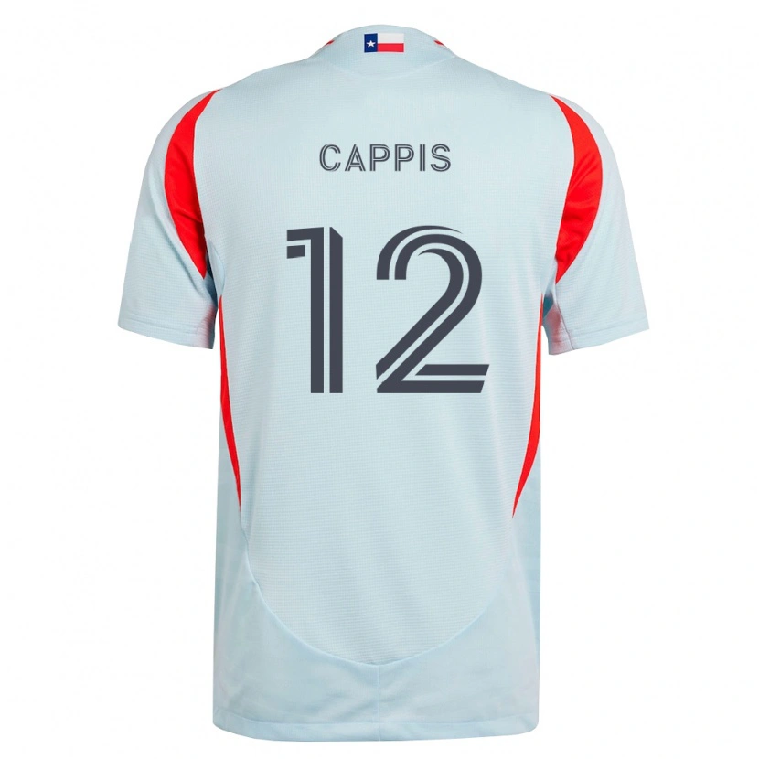 Danxen Herren Christian Cappis #12 Dunkelgrau Weiß Rot Auswärtstrikot Trikot 2026/27 T-Shirt