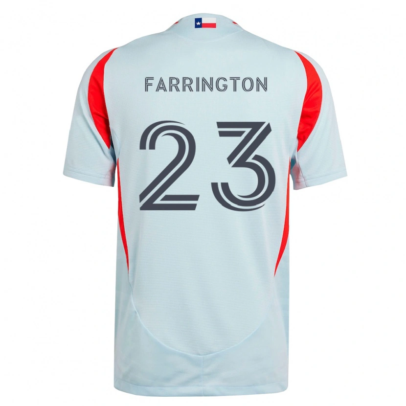 Danxen Herren Logan Farrington #23 Dunkelgrau Weiß Rot Auswärtstrikot Trikot 2026/27 T-Shirt
