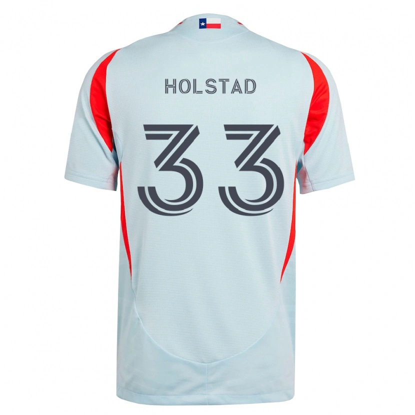 Danxen Herren Clay Holstad #33 Dunkelgrau Weiß Rot Auswärtstrikot Trikot 2026/27 T-Shirt