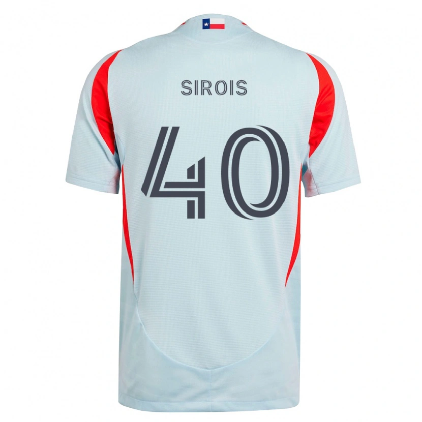 Danxen Herren Jonathan Sirois #40 Dunkelgrau Weiß Rot Auswärtstrikot Trikot 2026/27 T-Shirt