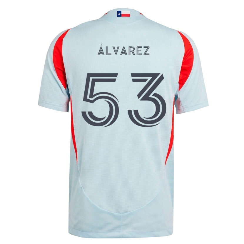 Danxen Herren Giomar Álvarez #53 Dunkelgrau Weiß Rot Auswärtstrikot Trikot 2026/27 T-Shirt