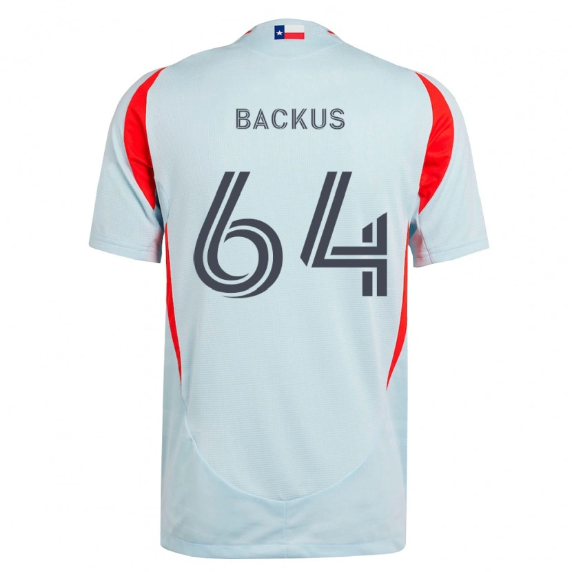 Danxen Herren Braeden Backus #64 Dunkelgrau Weiß Rot Auswärtstrikot Trikot 2026/27 T-Shirt