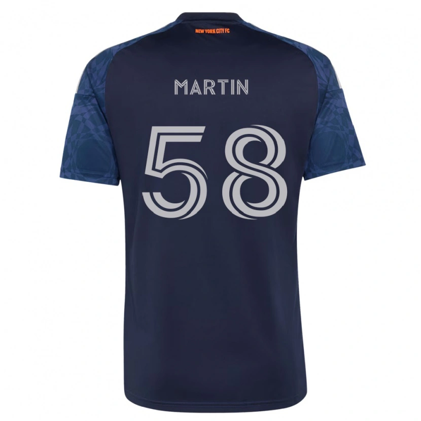 Danxen Herren Eóin Martin #58 Tiefblau Weiß Auswärtstrikot Trikot 2026/27 T-Shirt