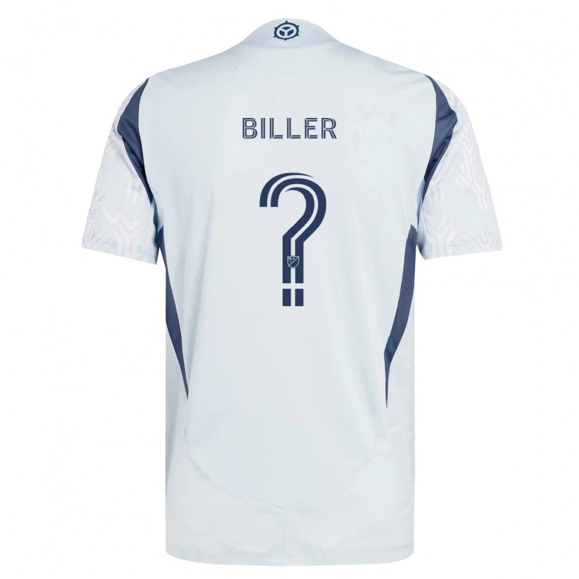 Danxen Herren Dempsey Biller #0 Blau Grau Weiß Auswärtstrikot Trikot 2026/27 T-Shirt