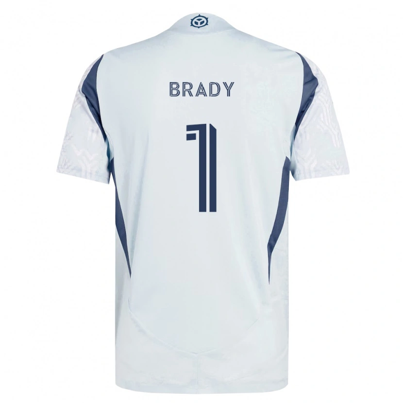 Danxen Herren Chris Brady #1 Blau Grau Weiß Auswärtstrikot Trikot 2026/27 T-Shirt