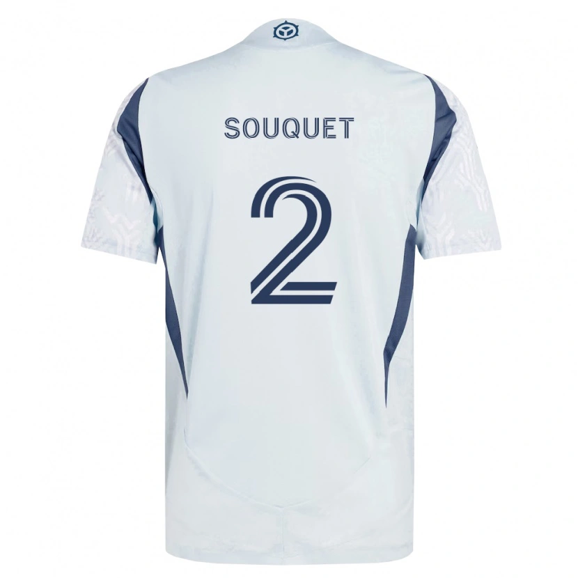 Danxen Herren Arnaud Souquet #2 Blau Grau Weiß Auswärtstrikot Trikot 2026/27 T-Shirt