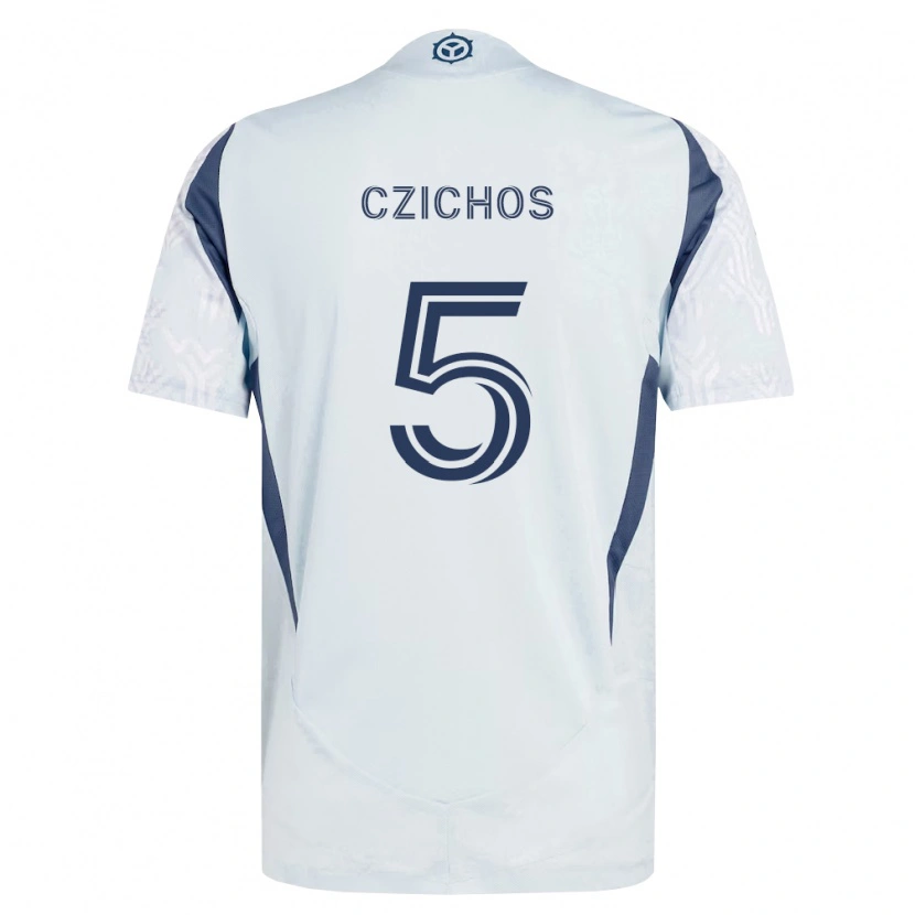 Danxen Herren Rafael Czichos #5 Blau Grau Weiß Auswärtstrikot Trikot 2026/27 T-Shirt