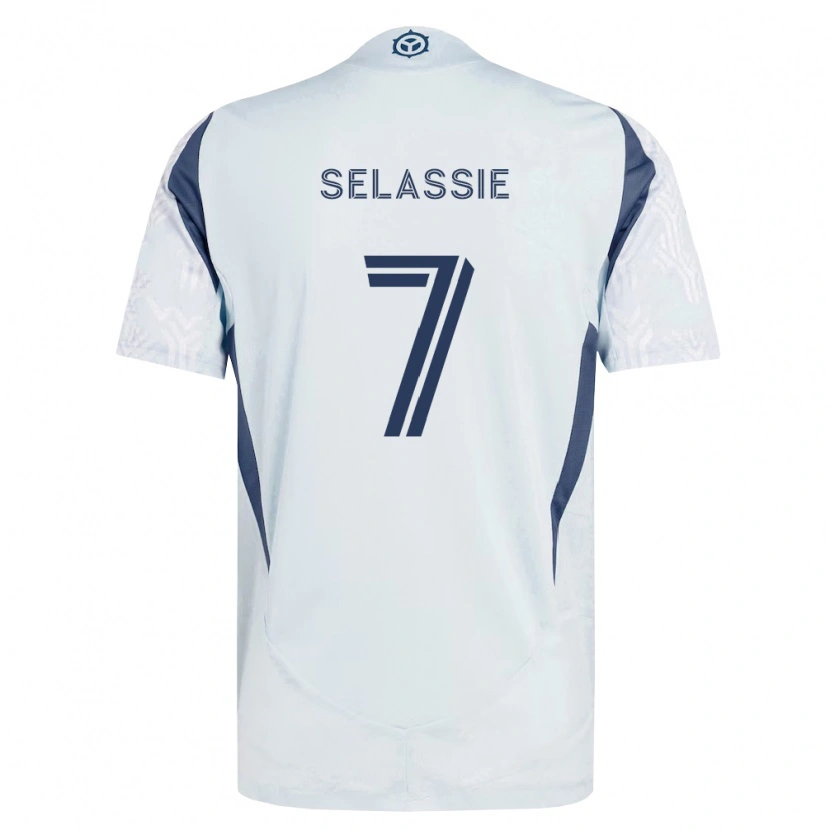 Danxen Herren Maren Haile-Selassie #7 Blau Grau Weiß Auswärtstrikot Trikot 2026/27 T-Shirt