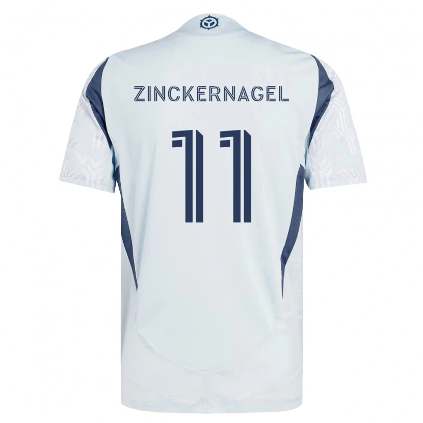 Danxen Herren Philip Zinckernagel #11 Blau Grau Weiß Auswärtstrikot Trikot 2026/27 T-Shirt