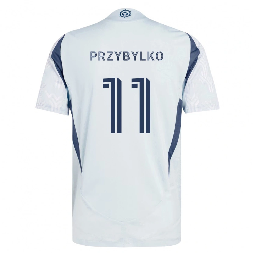Danxen Herren Kacper Przybylko #11 Blau Grau Weiß Auswärtstrikot Trikot 2026/27 T-Shirt