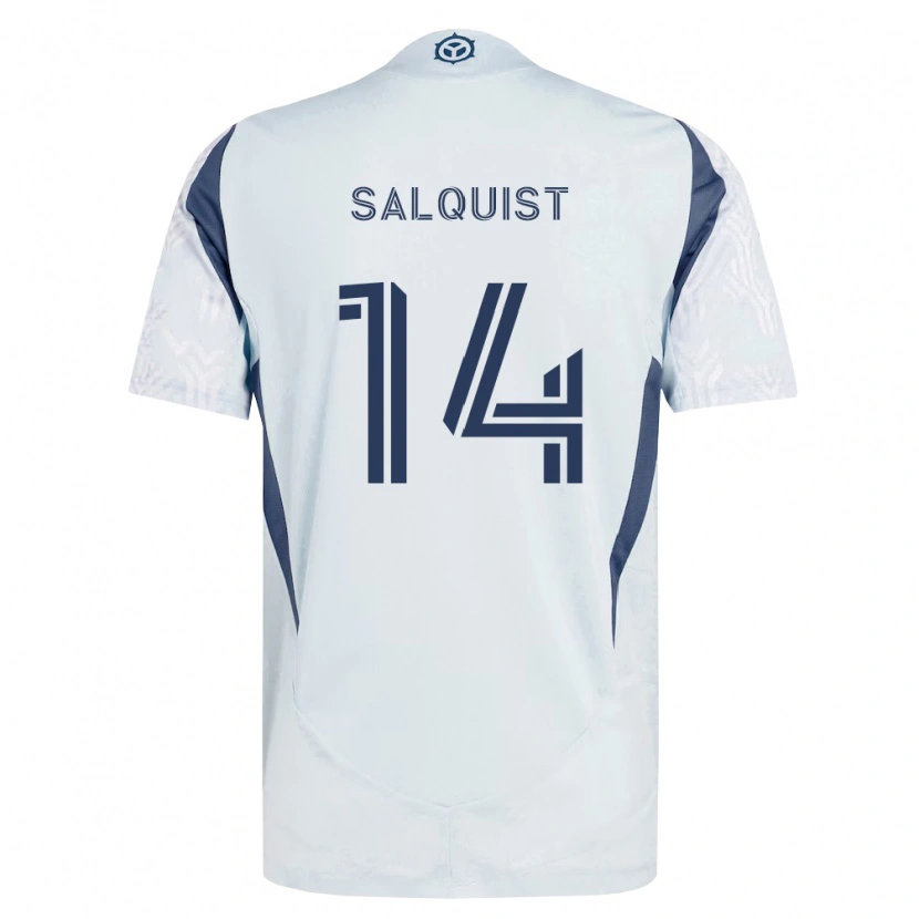 Danxen Herren Tobias Salquist #14 Blau Grau Weiß Auswärtstrikot Trikot 2026/27 T-Shirt