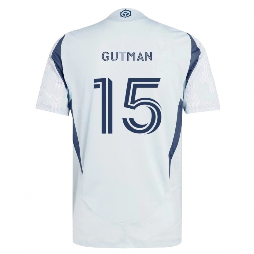 Danxen Herren Andrew Gutman #15 Blau Grau Weiß Auswärtstrikot Trikot 2026/27 T-Shirt