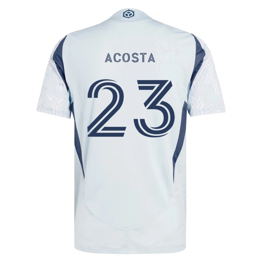 Danxen Herren Kellyn Acosta #23 Blau Grau Weiß Auswärtstrikot Trikot 2026/27 T-Shirt