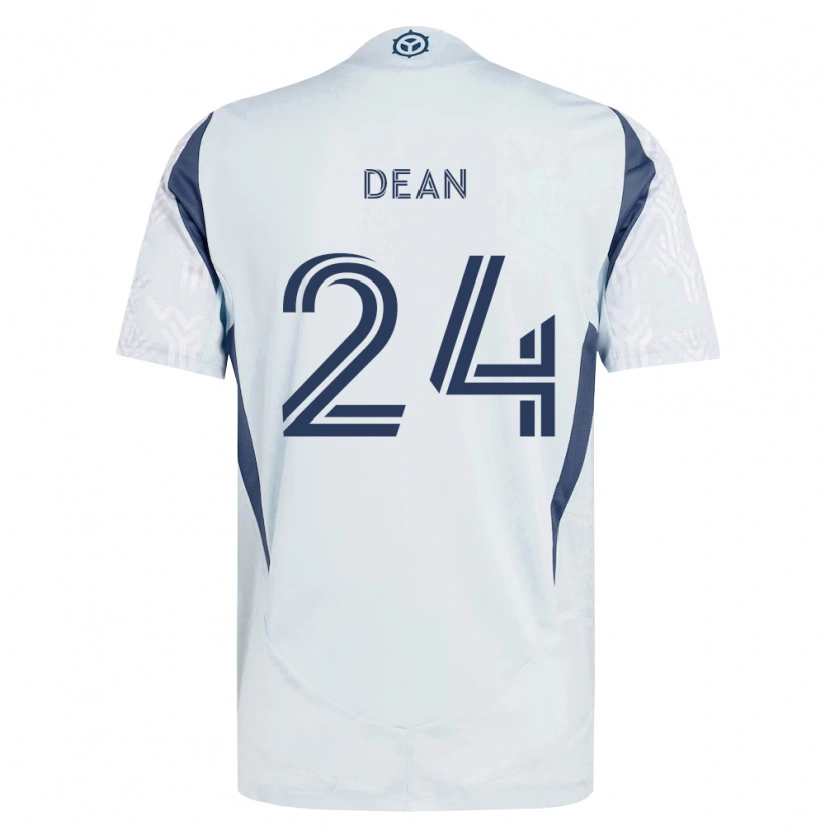 Danxen Herren Jonathan Dean #24 Blau Grau Weiß Auswärtstrikot Trikot 2026/27 T-Shirt