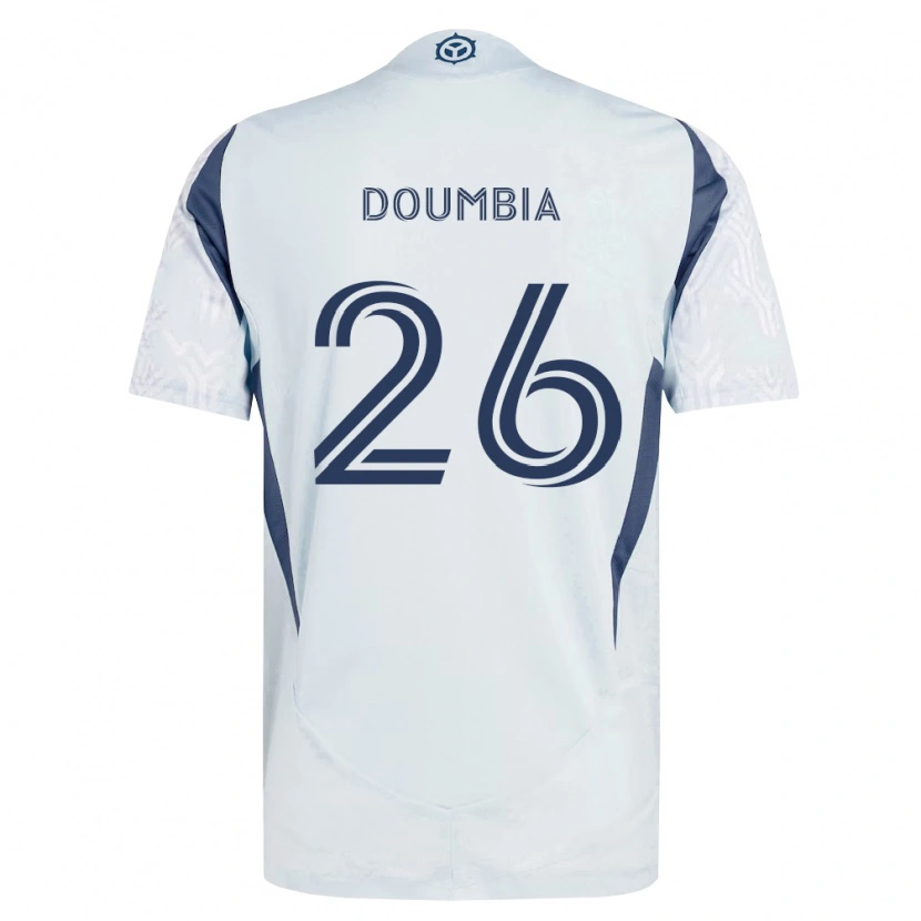 Danxen Herren Ousmane Doumbia #26 Blau Grau Weiß Auswärtstrikot Trikot 2026/27 T-Shirt