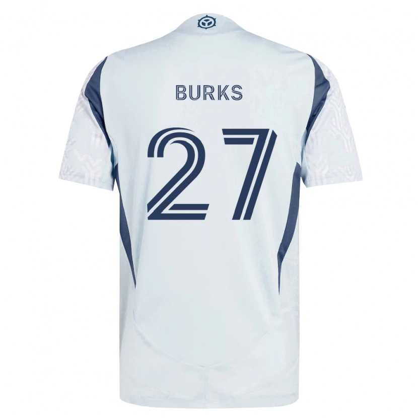 Danxen Herren Kendall Burks #27 Blau Grau Weiß Auswärtstrikot Trikot 2026/27 T-Shirt