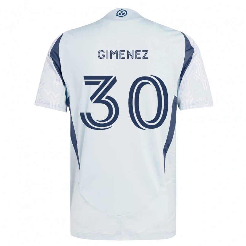 Danxen Herren Gastón Giménez #30 Blau Grau Weiß Auswärtstrikot Trikot 2026/27 T-Shirt