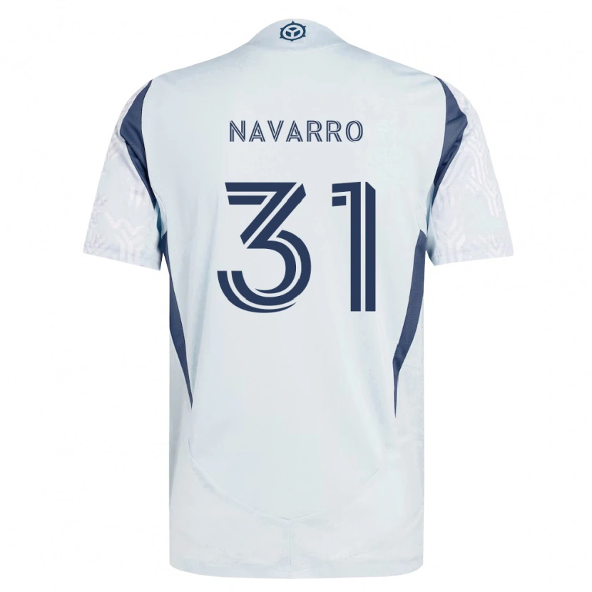Danxen Herren Federico Navarro #31 Blau Grau Weiß Auswärtstrikot Trikot 2026/27 T-Shirt