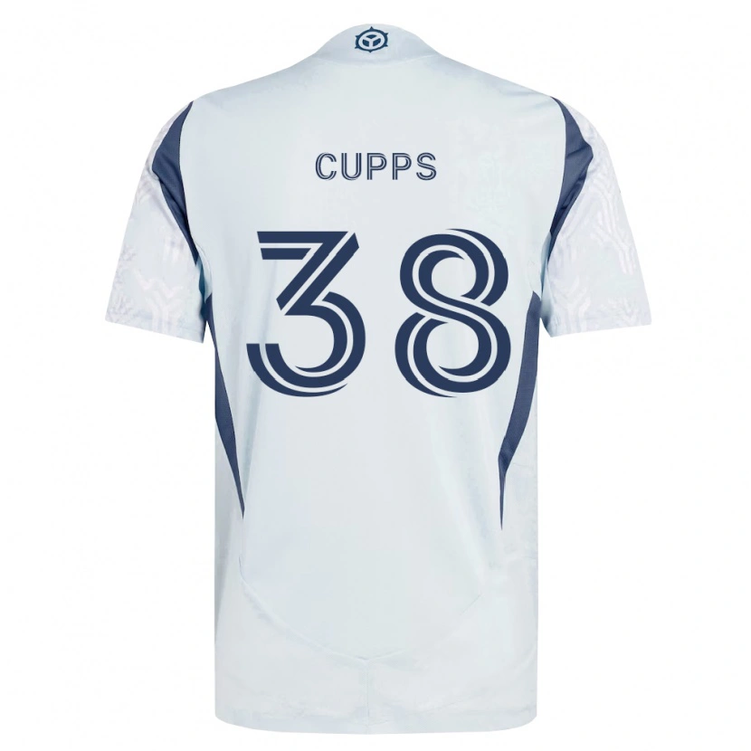 Danxen Herren Christopher Cupps #38 Blau Grau Weiß Auswärtstrikot Trikot 2026/27 T-Shirt
