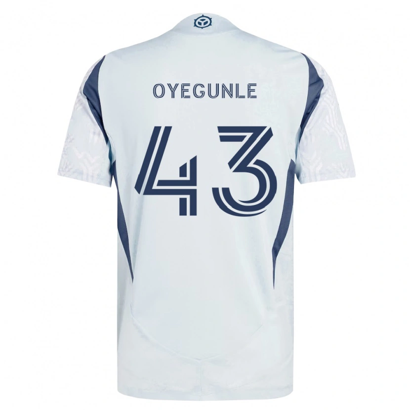Danxen Herren Olu Oyegunle #43 Blau Grau Weiß Auswärtstrikot Trikot 2026/27 T-Shirt