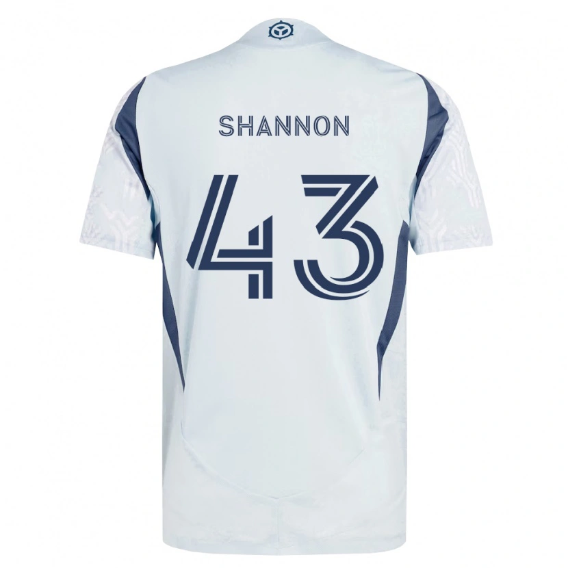 Danxen Herren Jaylen Shannon #43 Blau Grau Weiß Auswärtstrikot Trikot 2026/27 T-Shirt