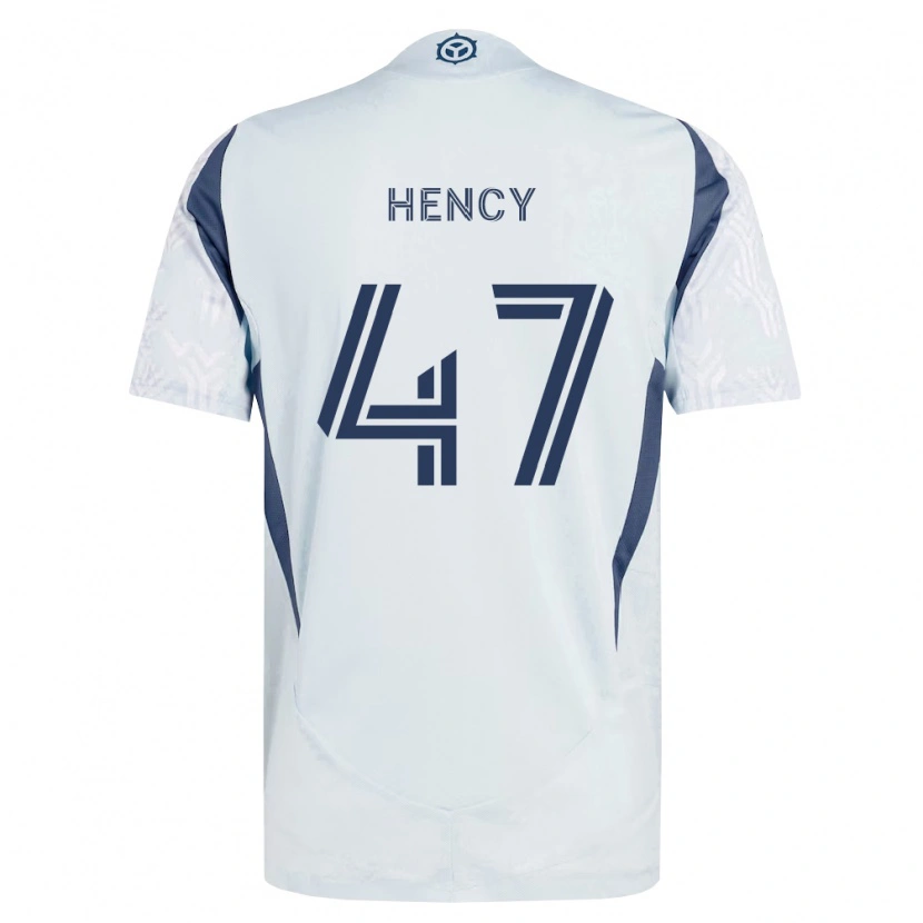 Danxen Herren Billy Hency #47 Blau Grau Weiß Auswärtstrikot Trikot 2026/27 T-Shirt