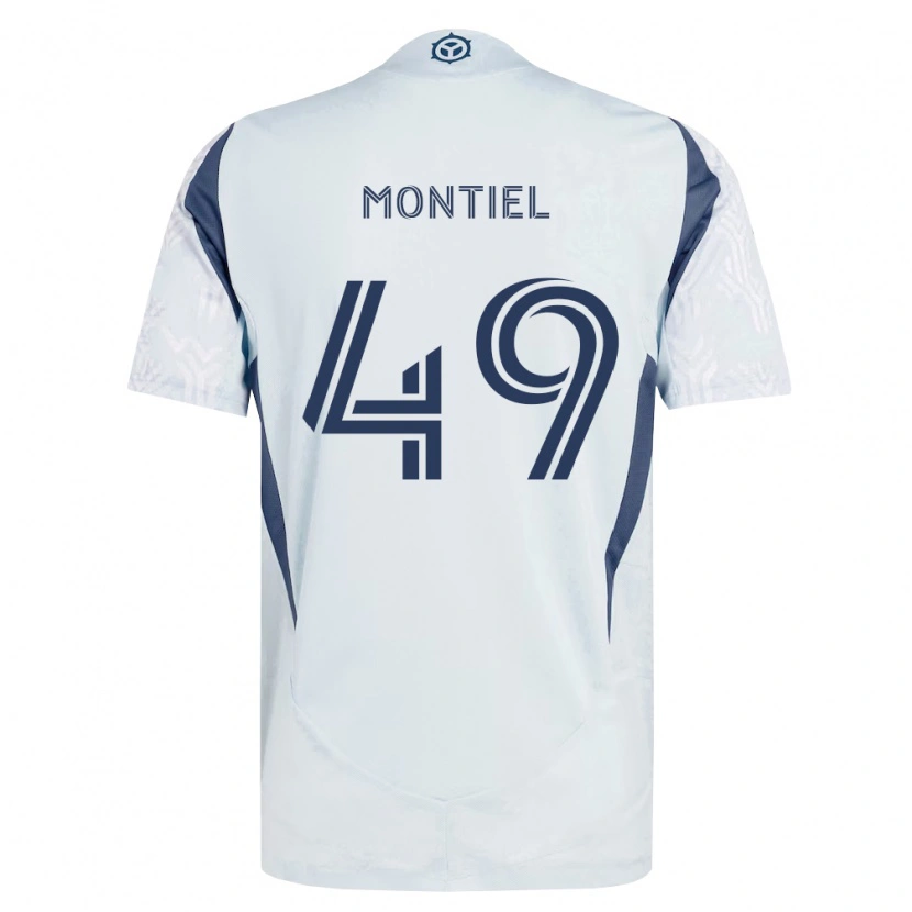 Danxen Herren Jhonier Montiel #49 Blau Grau Weiß Auswärtstrikot Trikot 2026/27 T-Shirt