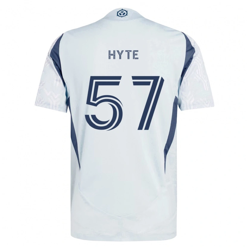Danxen Herren Darris Hyte #57 Blau Grau Weiß Auswärtstrikot Trikot 2026/27 T-Shirt