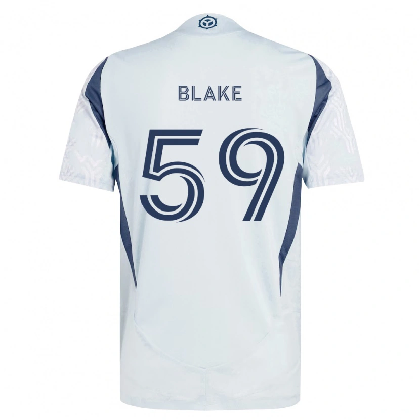 Danxen Herren Romain Blake #59 Blau Grau Weiß Auswärtstrikot Trikot 2026/27 T-Shirt