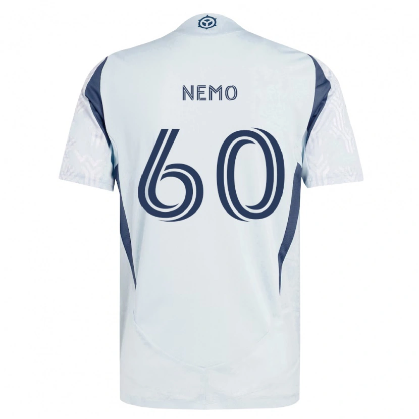 Danxen Herren Jason Nemo #60 Blau Grau Weiß Auswärtstrikot Trikot 2026/27 T-Shirt