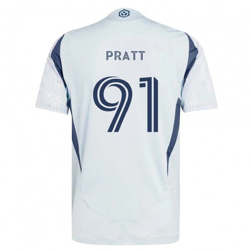 Danxen Herren Owen Pratt #91 Blau Grau Weiß Auswärtstrikot Trikot 2026/27 T-Shirt