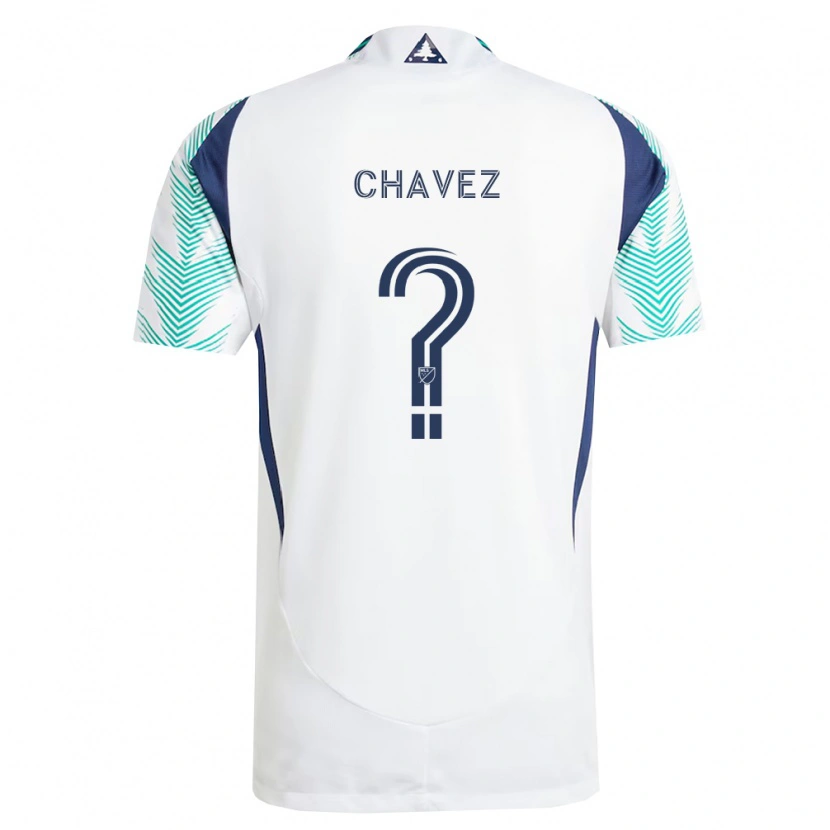 Danxen Herren Gabriel Chávez #0 Weiß Marineblau Hellgrün Auswärtstrikot Trikot 2026/27 T-Shirt