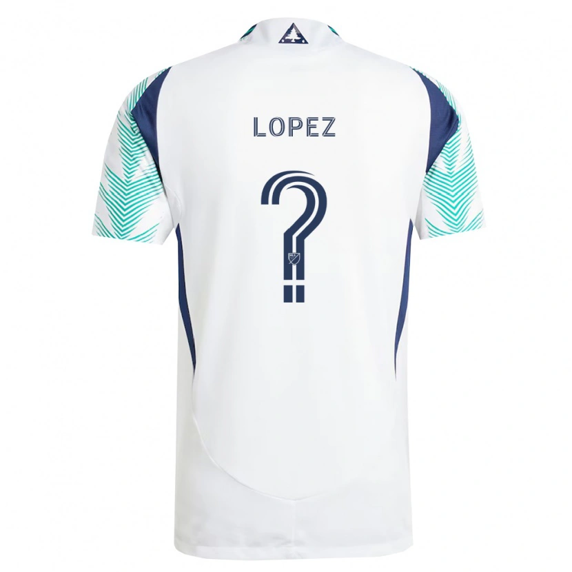 Danxen Herren Darwin Lopez #0 Weiß Marineblau Hellgrün Auswärtstrikot Trikot 2026/27 T-Shirt