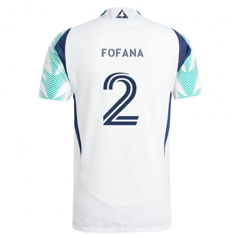 Danxen Herren Mamadou Fofana #2 Weiß Marineblau Hellgrün Auswärtstrikot Trikot 2026/27 T-Shirt