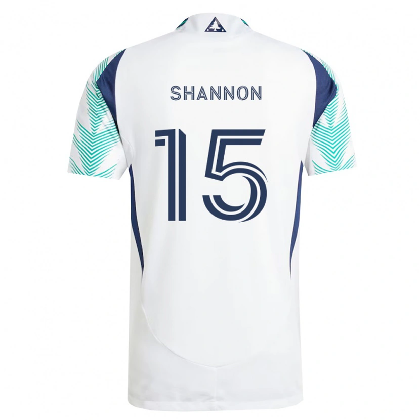Danxen Herren Jake Shannon #15 Weiß Marineblau Hellgrün Auswärtstrikot Trikot 2026/27 T-Shirt