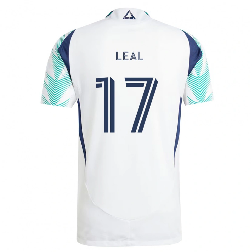 Danxen Herren Patrick Leal #17 Weiß Marineblau Hellgrün Auswärtstrikot Trikot 2026/27 T-Shirt