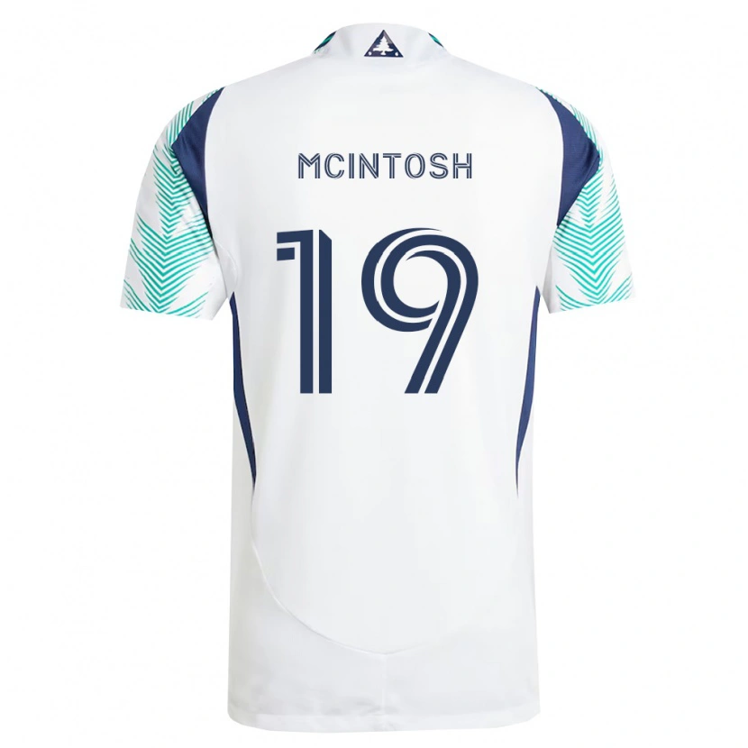 Danxen Herren Damario Mcintosh #19 Weiß Marineblau Hellgrün Auswärtstrikot Trikot 2026/27 T-Shirt