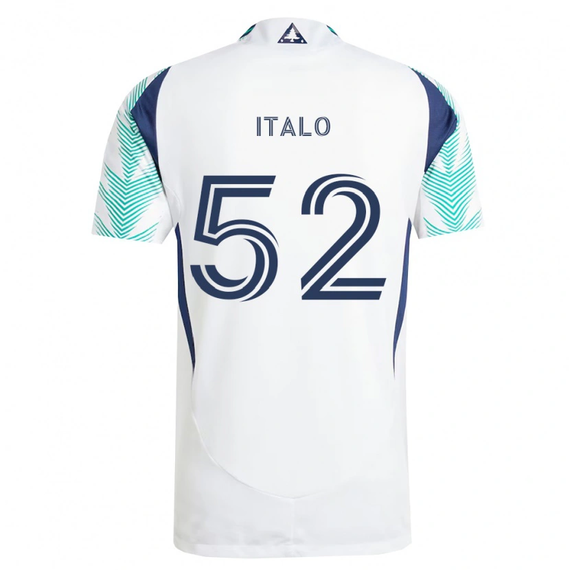 Danxen Herren Ítalo #52 Weiß Marineblau Hellgrün Auswärtstrikot Trikot 2026/27 T-Shirt