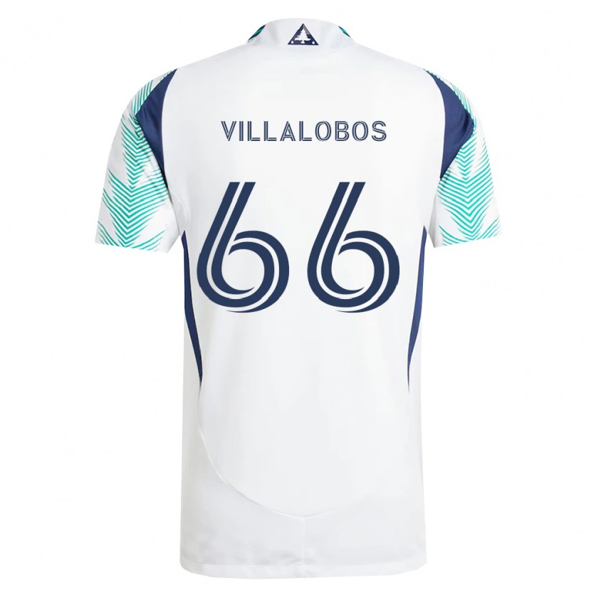 Danxen Herren Ivan Villalobos #66 Weiß Marineblau Hellgrün Auswärtstrikot Trikot 2026/27 T-Shirt
